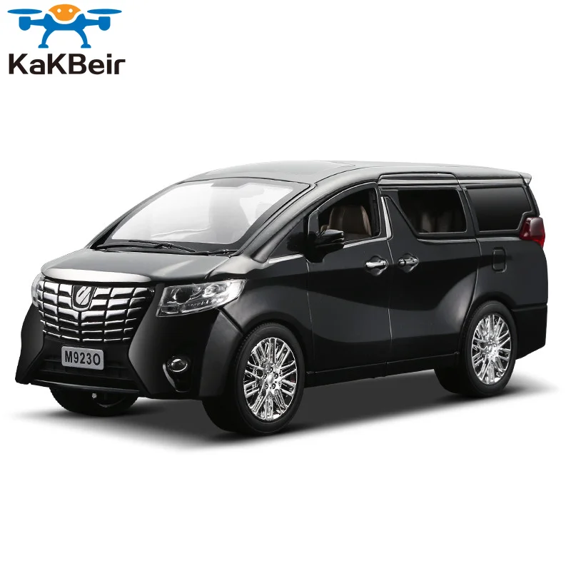 

KaKBeir Новинка 1:24 1:32 Toyota Alphard роскошная модель автомобиля в бизнес-стиле игрушечный автомобиль с откидной крышкой 6 дверей открывается Бесплат...