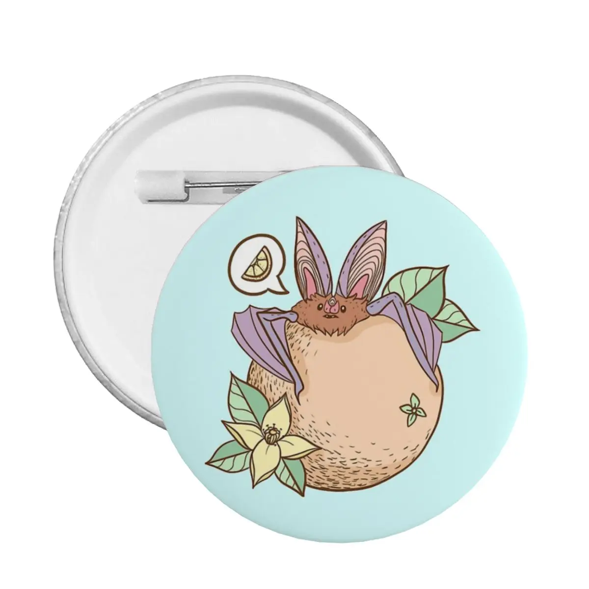 

Мягкая булавка для пуговиц в виде апельсина летучей мыши, настраиваемая брошь в стиле бойфренда, декоративная мягкая пуговица