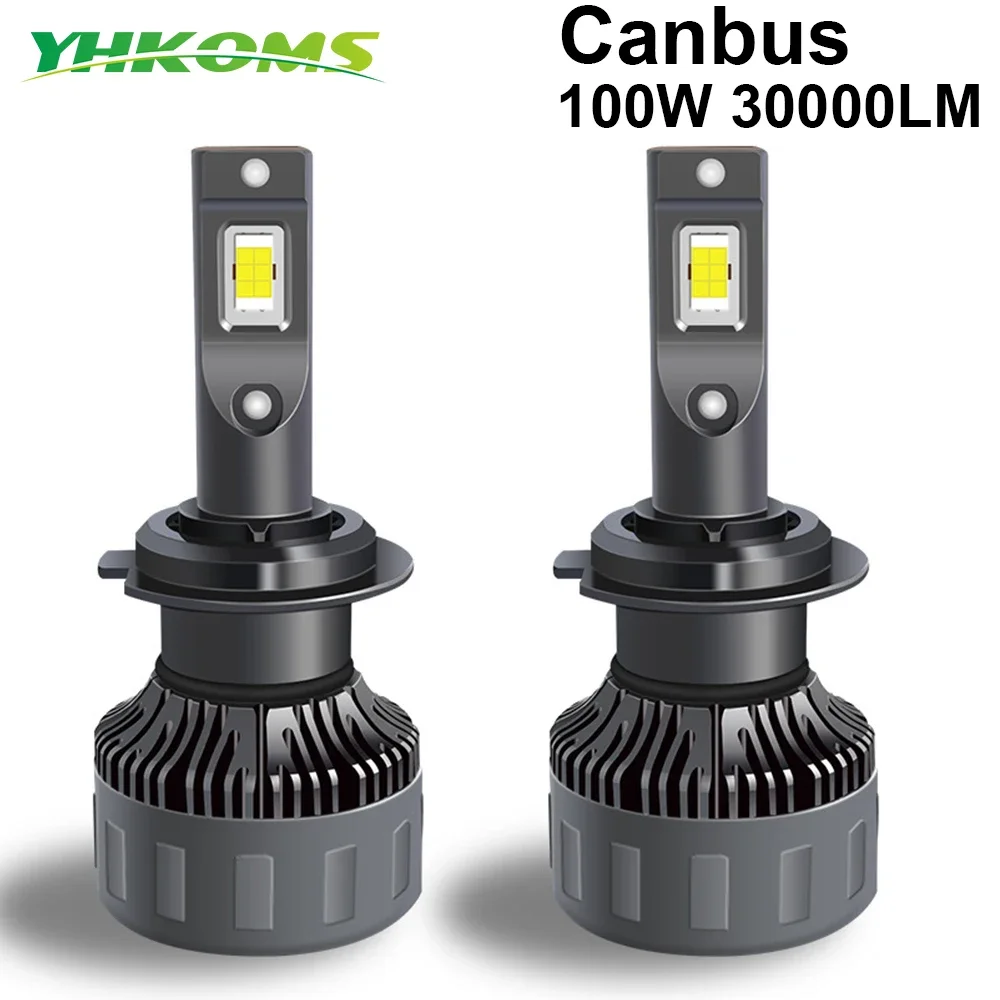 

Автомобисветильник светодиодсветодиодный фары YHKOMS 100 Вт 9005 лм H4 H7 Canbus H1 H8 H9 H11 9006 HB3 9012 HB4 6000, передсветильник фары, турбопротивотуманные фары K 12 В
