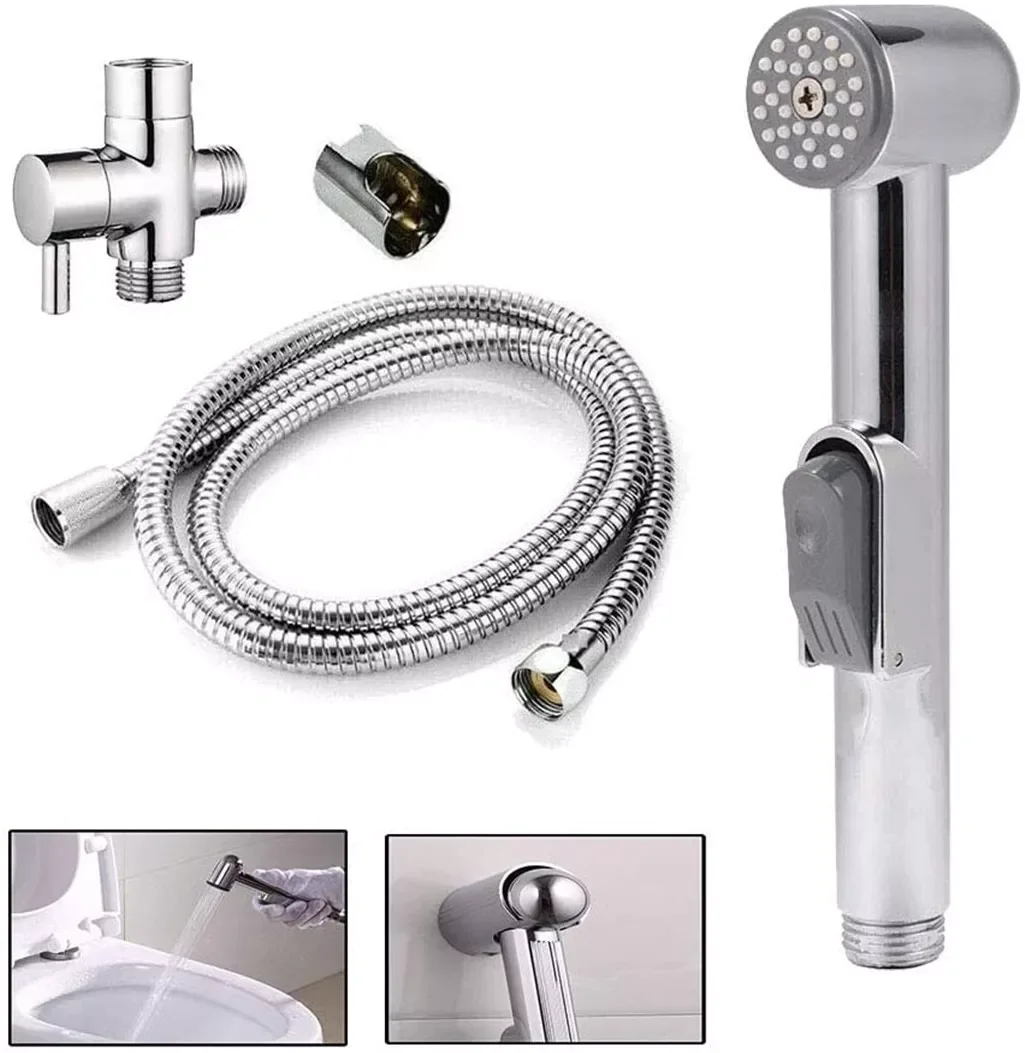 

Handheld Shower Heads with Shut off Handheld Bidet Sprayer Diaper Clean Kit Shower Removable Shower Head with Hose High Pressure