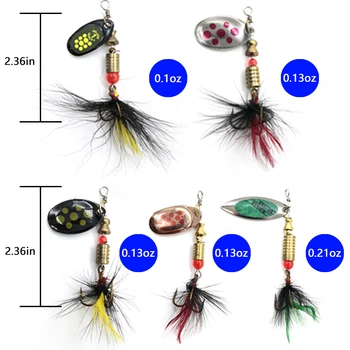 Metal Spoon Spinner Fishing Lure 10pcs Set Spoonbait Crankbaits Fishing Wobblers for Pike Crochet Kit Artificial Bait 3
