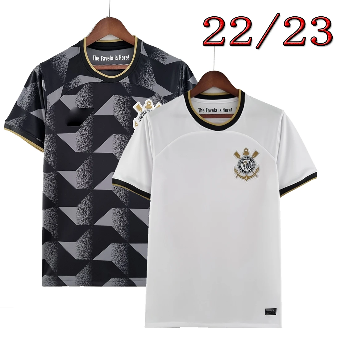 

[Готовый запас] 2022/23 Camisa SC Коринтианс Джерси Человек Фагнер уильянь гейды р. Аугусто луань футбол Габриэль Гил Униформа бесплатно