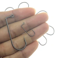 dropshipping 100pcs high carbon steel 90 degree jig fish hooks for outdoor sea ocean fishing