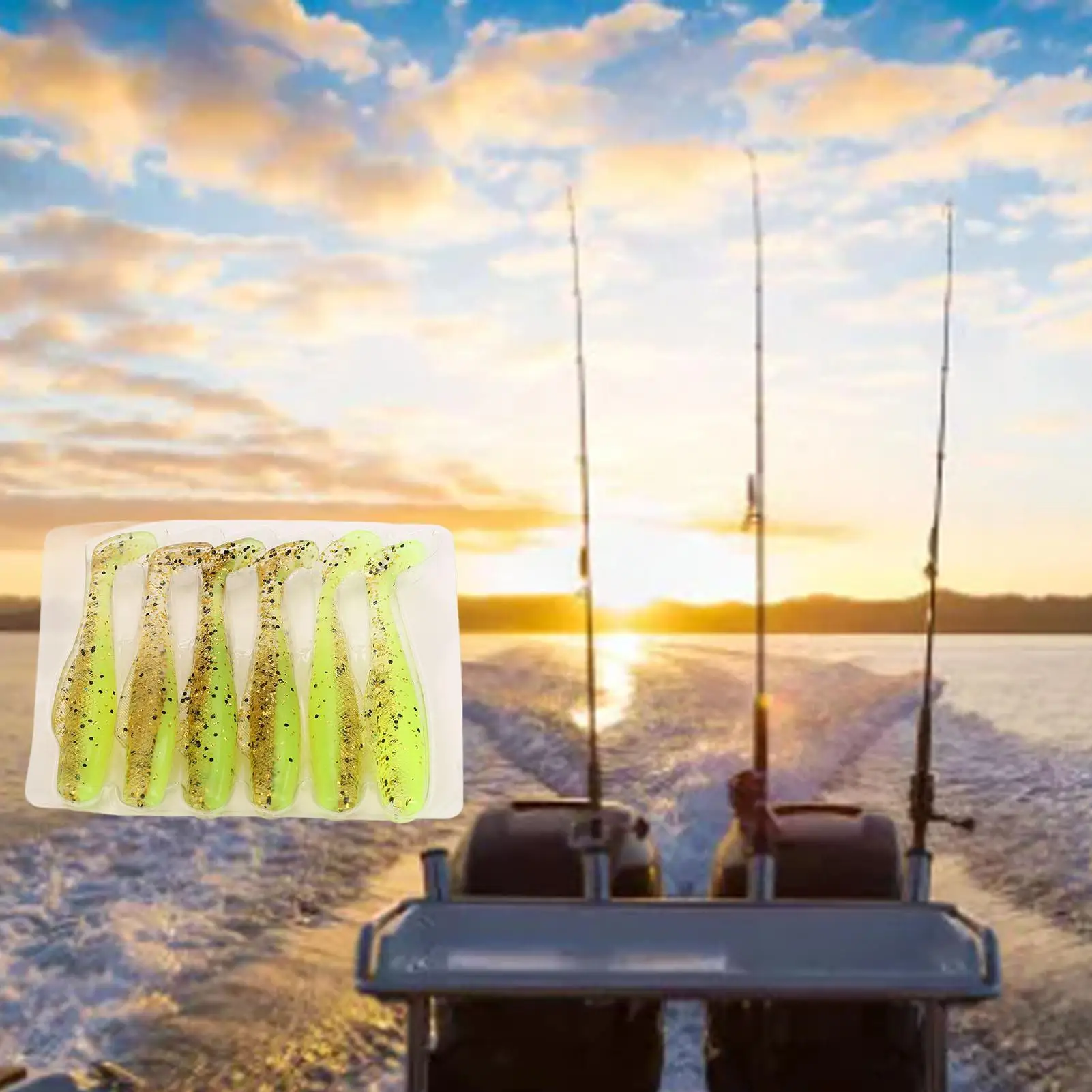 Мягкие силиконовые двухцветные рыболовные приманки 8 см 5 г — эффективная мягкая