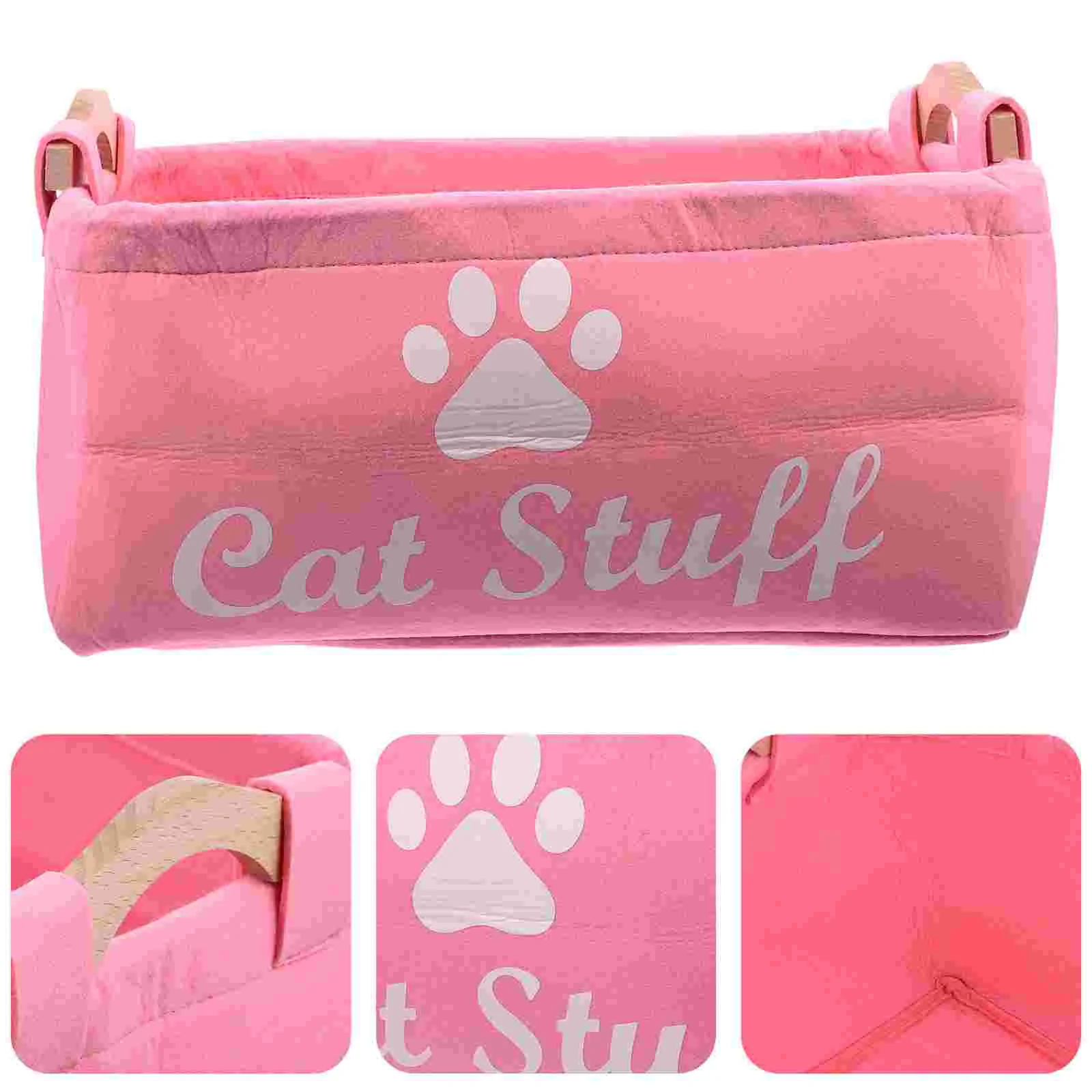 

Storage Basket Pet Toy Dog Bin Toys Sundries Canvas Bins Cubby Container Organizer Supplies Fabric Clothes Kids Trunk Cubes Box