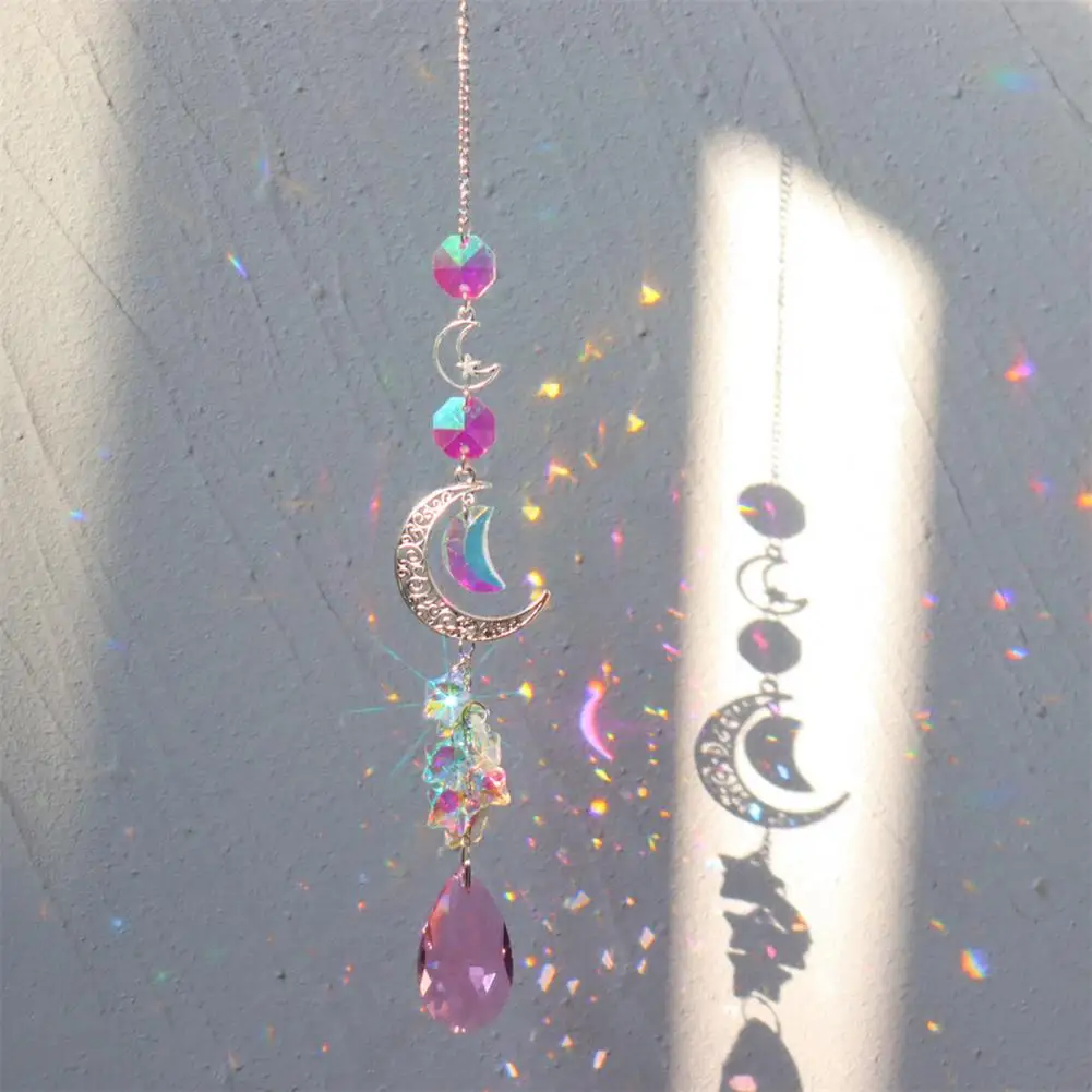 

Rainbow Maker Durable Shiny Easy to Hang Star Shape Sun Catcher Indoor Window Garden Decor for Bedroom