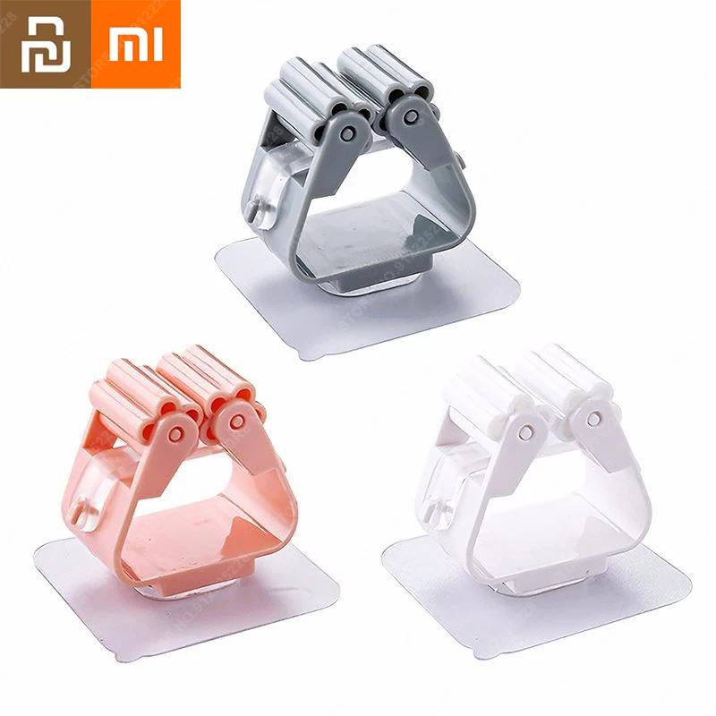 Вешалка для швабры Xiaomi с зажимом вешалка ванной комнаты очень сильной нагрузкой
