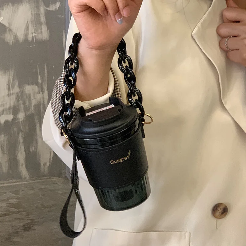 

Creative Water Bottle with Cup Cover Kawaii Water Bottle for Girls Coffee Cup Student Outdoor Travel Portable Cute Cup