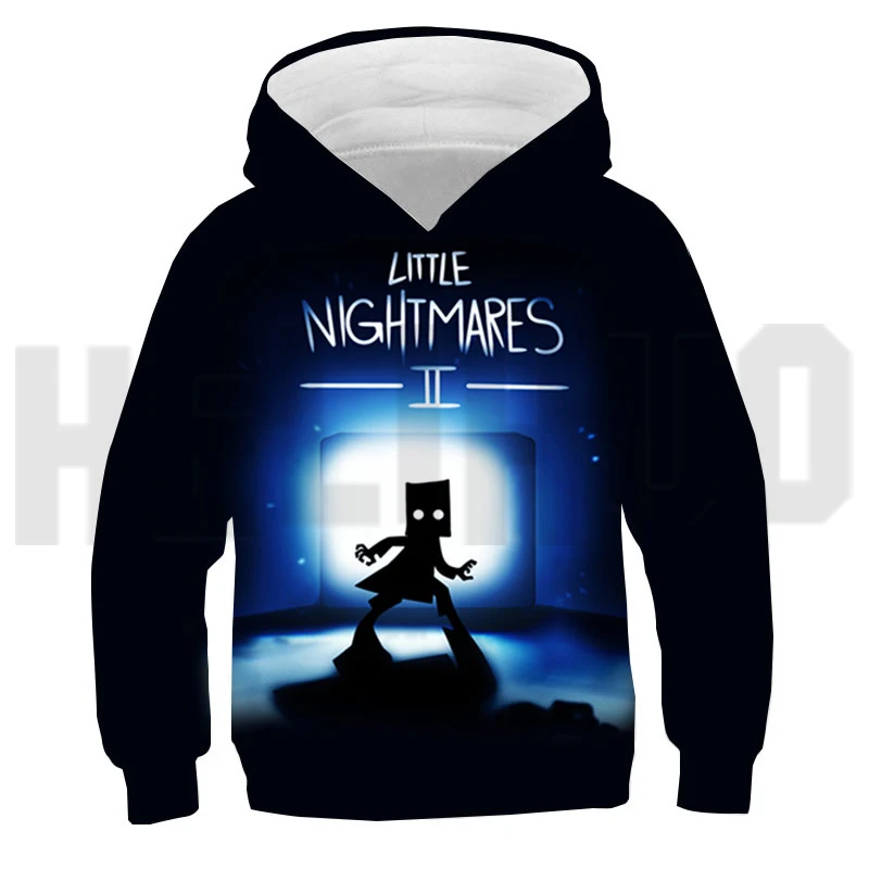 

3D забавная одежда Аниме маленький кошмарный 2 Толстовка для мужчин оверсайз свитшот для видеоигр унисекс пуловер Детская уличная одежда дл...