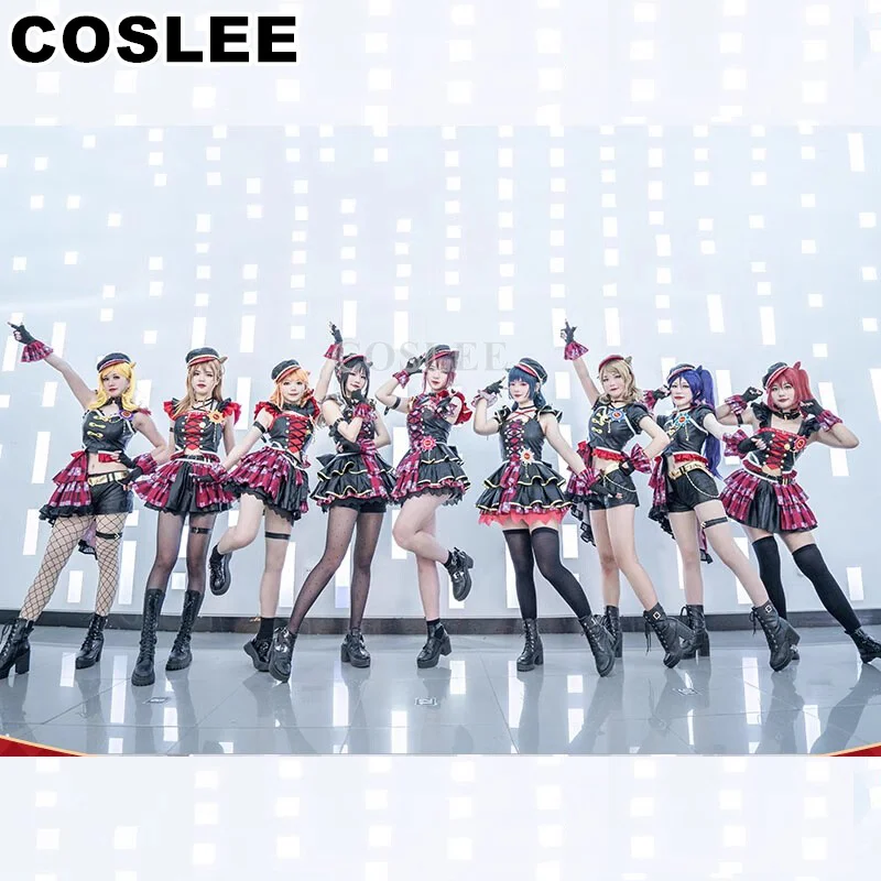 COSLEE Anime Lovelive! Sunshine Riko kanan Chika Aqours lovelive Wake up Challenger Прекрасное платье Лолиты Косплей