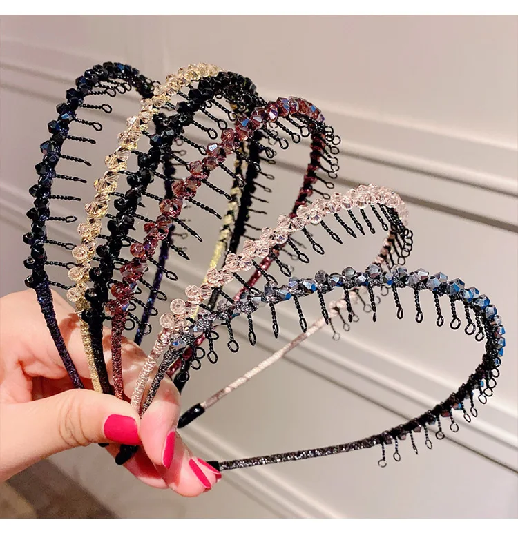 

Fashion Korean style Rhinestone hairband Women Girls Fashion Sexy Simple crystal Hair Hoop headwear Hair Accessories