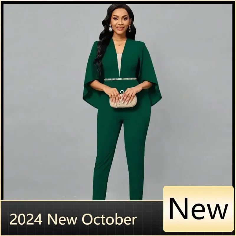 Женские комбинезоны с короткими рукавами летучая мышь узкие брюки цельный