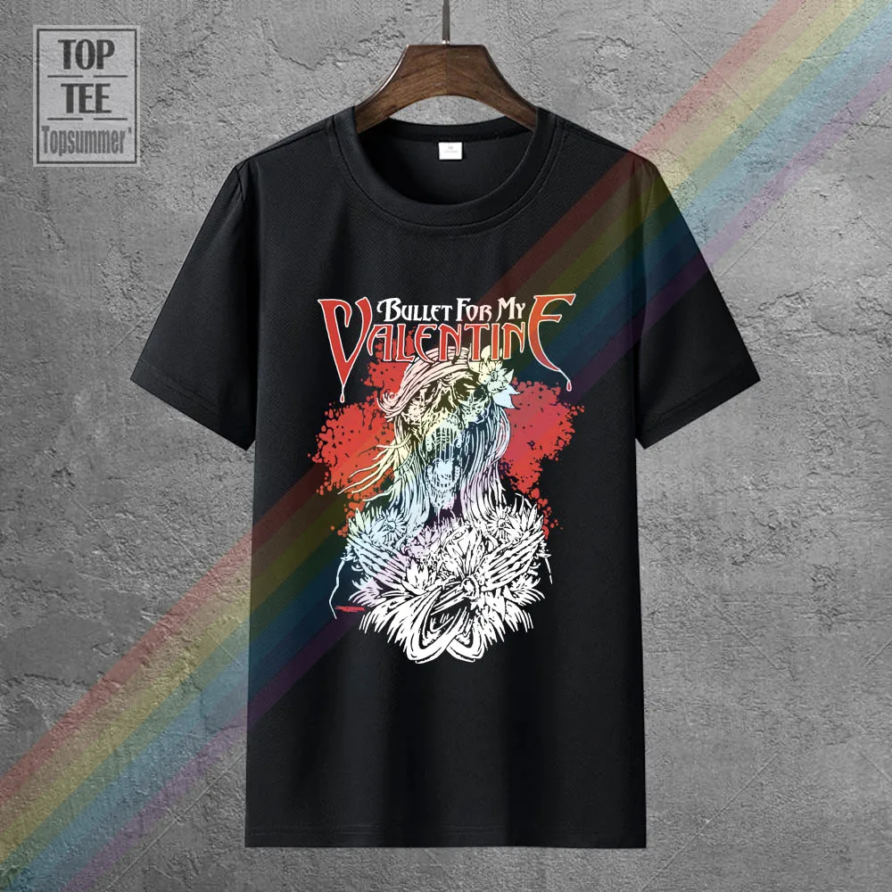 

Bullet For My Valentine Blk New T-Shirt S-3Xl Bfmv Death Skull Rock Metal Summer O-Neck Hipster Tops T Shirt Top Tee