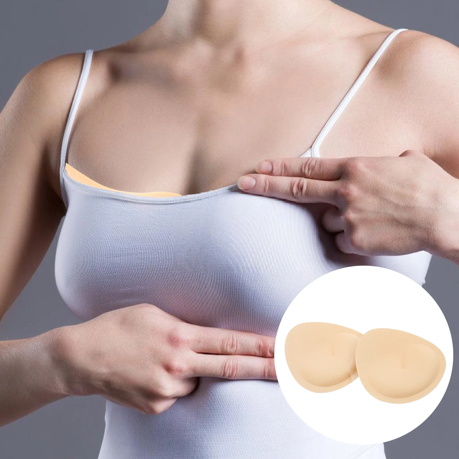 Треугольные губчатые протезические женские подушечки вставки для мастэктомии