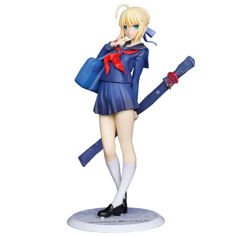 Fate Stay Night Saber Figurines Alter Uniforms Ver. PVC Action Figure School Saber Alter Sexy Girl Figura Model Doll Gift
