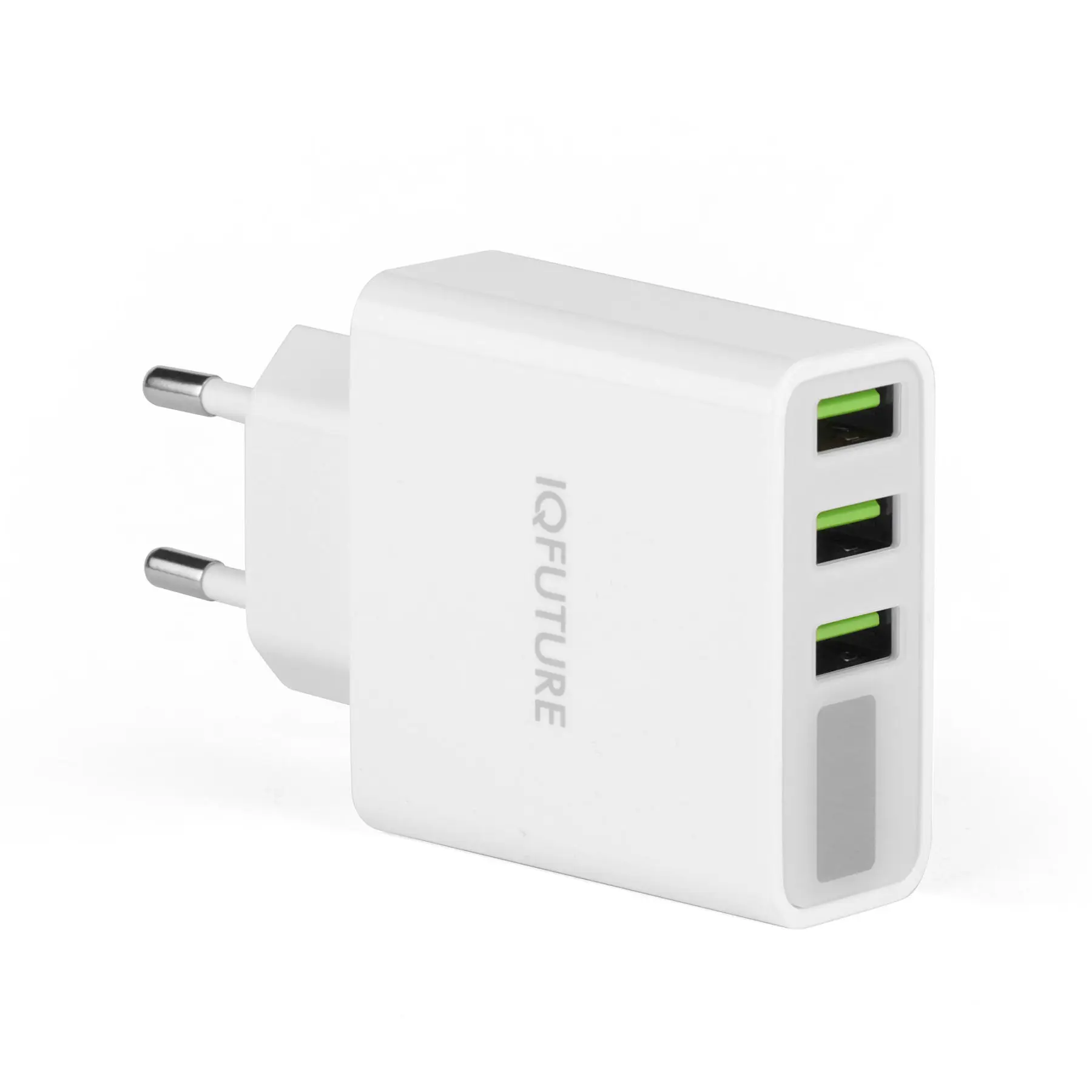 Сетевая зарядка IQFuture IQ TA35 на 3 USB LED экран. Белый|Комплектующие для ремонта
