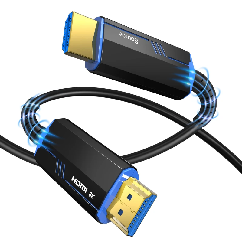 

UV00I 8K HDMI-Compatible 2.1 Cable 120Hz 48Gbps Optical HDMI Cable Ultra High Speed HDR eARC for HD Samsung LG TV Box PS5 Cable