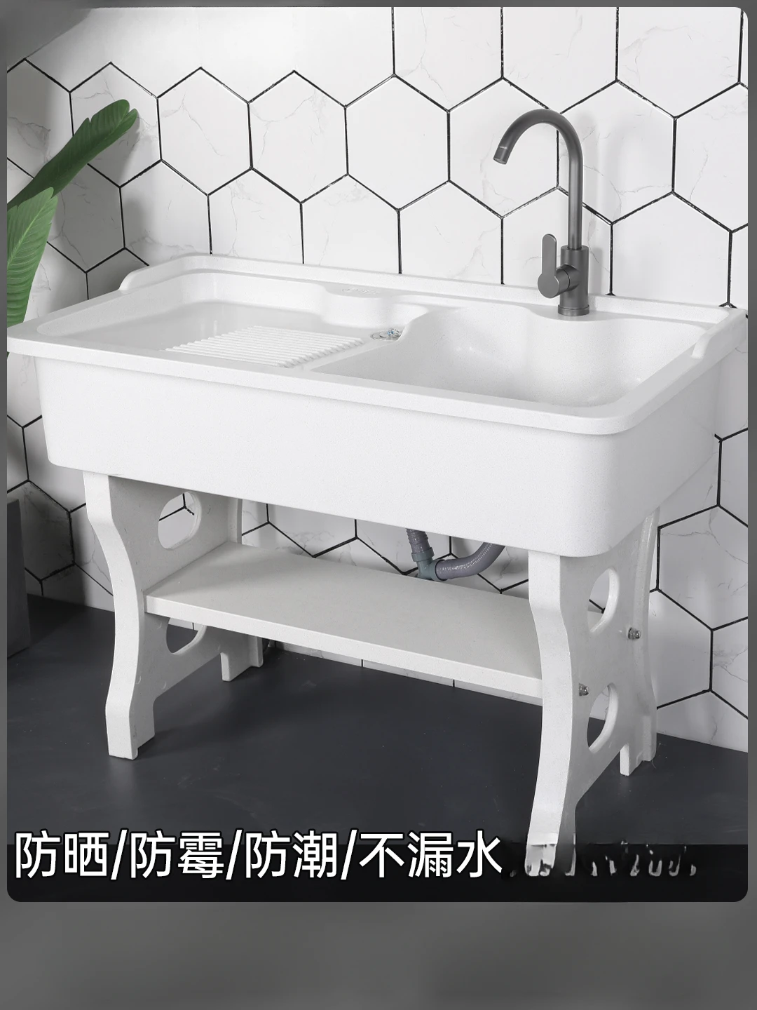 Кварцевый камень Лайма для дома и улицы балкона двора со встроенной мойкой