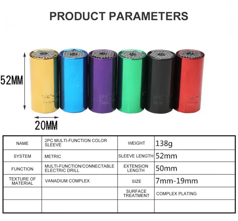 Универсальный торцевой ключ набор динамометрических головок трещотка