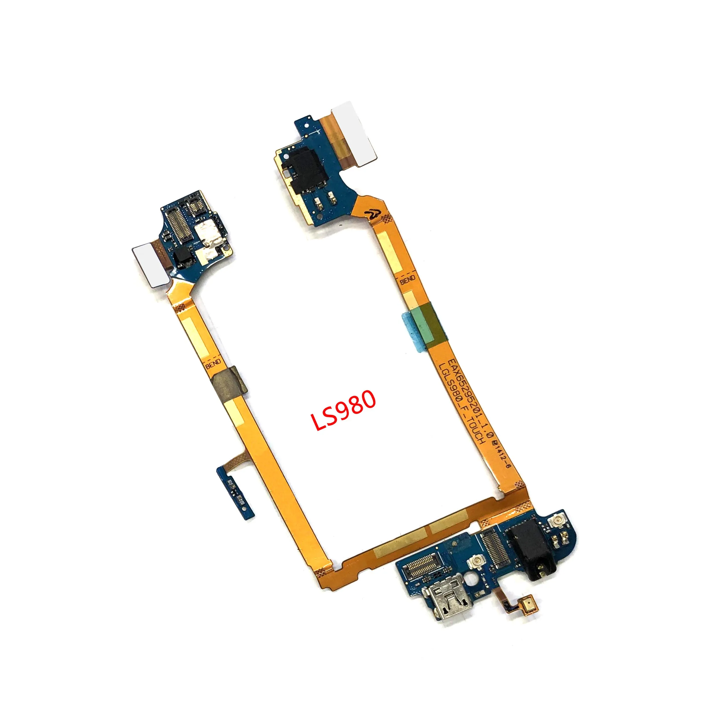 For LG G2 D802 D805 VS980 USB Charging Flex Cable Dock Connector Port Cable Microphone Headphone Jack Power on off Button