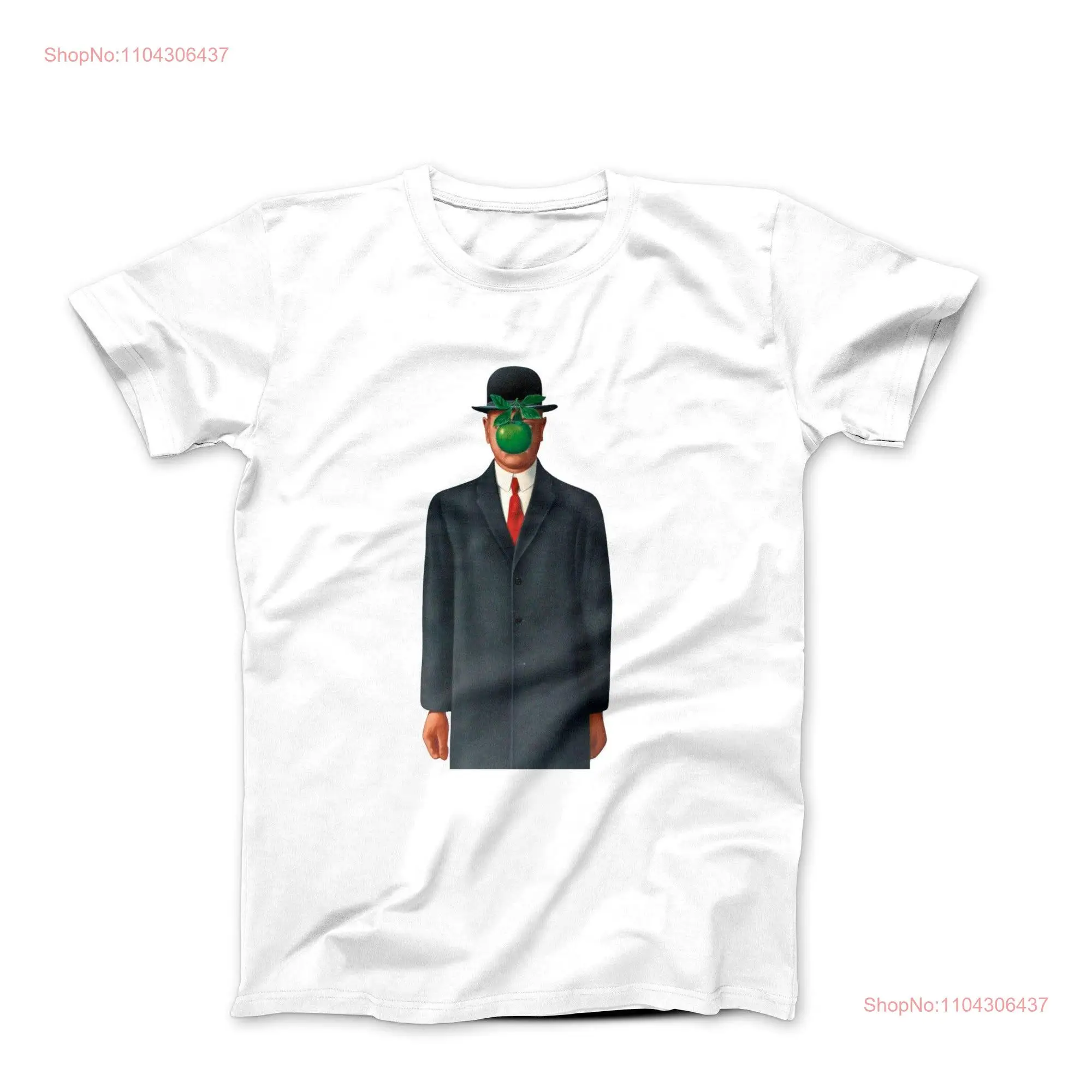 Футболка с рисунком Rene Magritte The Son of Man 1964 длинные или короткие рукава