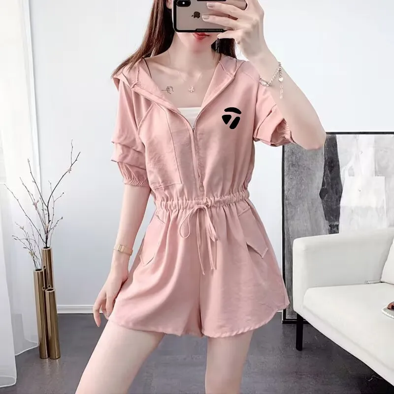 2023 Golf New Summer Women's Loose Fashion Suit Casual Tooling Jumpsuit Women's Fashion Suit