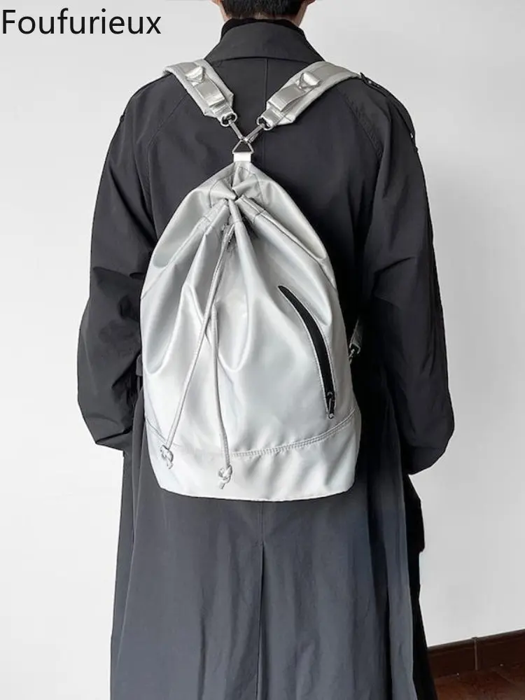 

Спортивные сумки на шнурке foufurious, унисекс, летний водонепроницаемый рюкзак, рюкзак для спортзала, йоги, сумка для книг, сумка на плечо, рюкза...