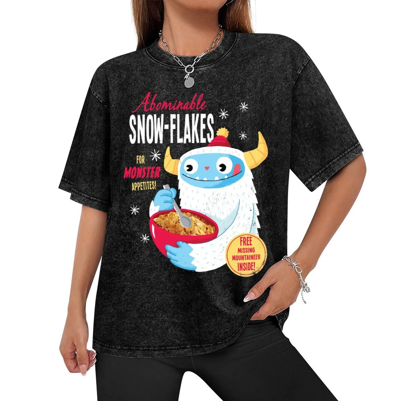 Футболка Abominable Snowflakes с короткими рукавами бутиковая одежда на день Святого