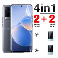 4 in 1 hydrogel protector film for vivo x60 pro on vivo x 60 60pro safety protective phone screen full cover film camera glass