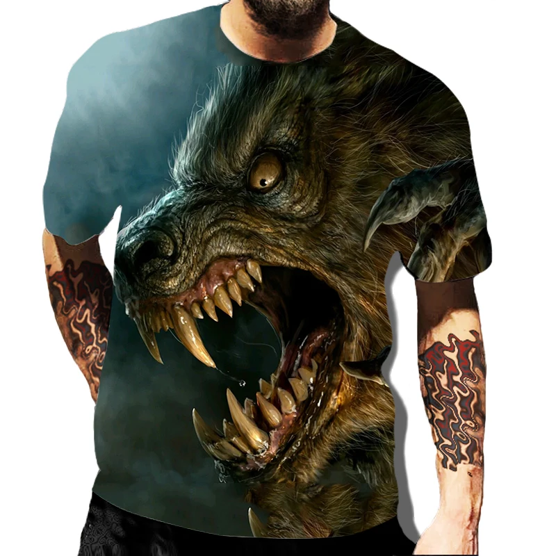 

Summer Hot-selling Fashion And Handsome Men 3D Skull Print T-shirt Short Sleeve O-neck Pullover Top 2022 Casual T-shirt Men's