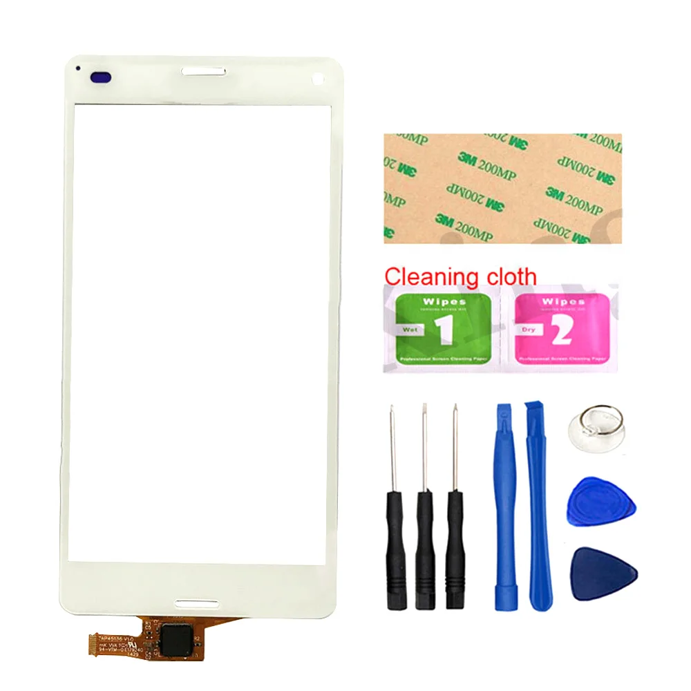 

Touch Screen For Sony Xperia Z3 mini D5803 D5833 Digitizer Front Glass Lens Sensor Panel Digitizer Tools Adhesive