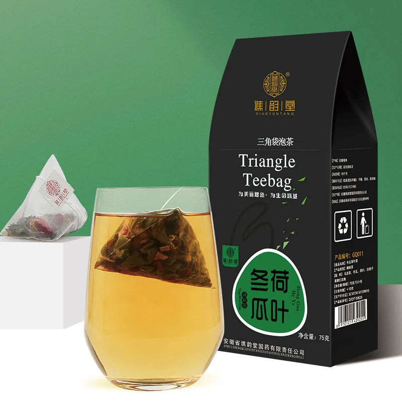 

Зимний чай из дыни, листьев лотоса, 250 г/50 пакетов, треугольный пакет кассии, листок лотоса, чай из роз, здоровый, для похудения, красота, антив...