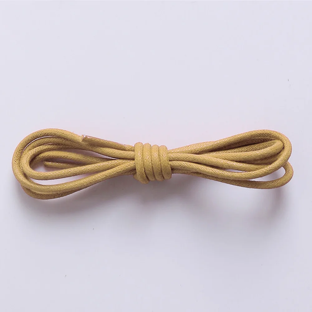 

70/80cm Fashion Casual Cotton Shoelaces high quality Waxed Round Shoe laces Shoestring Boots Leather Sport Shoes