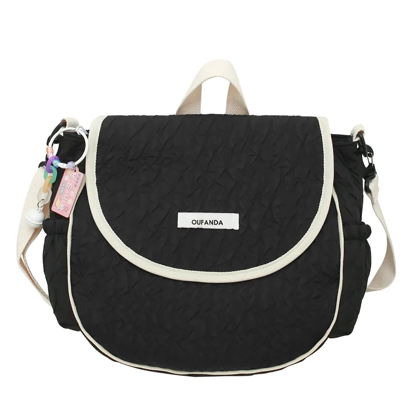 Fashion Crossbody for Women Nylon Large Capacity Shopping Bag Cute Student Schoolbag 2023 New All Match Shoulder Bag Female