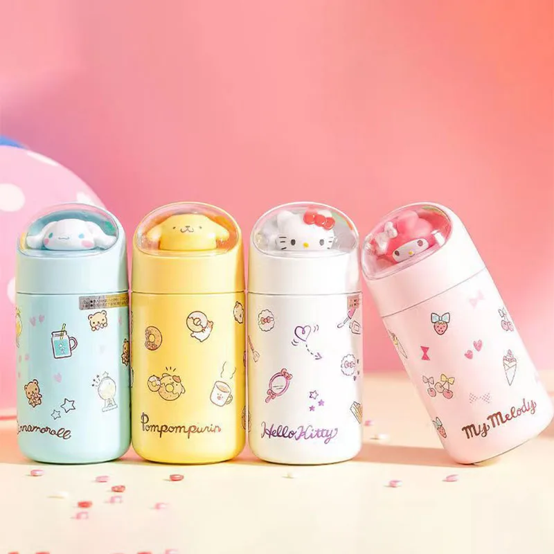 

Kawaii Hello Kitty Sanrio Kids Thermos Cup Anime Cinnamoroll My Melody Stainless Steel Insulated Tumbler Thermal Water Bottle