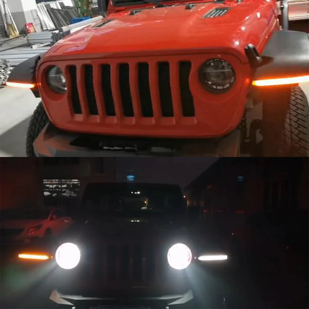 SXMA JL1164-3 Светодиодные фонари для крыльев без кронштейна 2 шт. поворотного фонаря