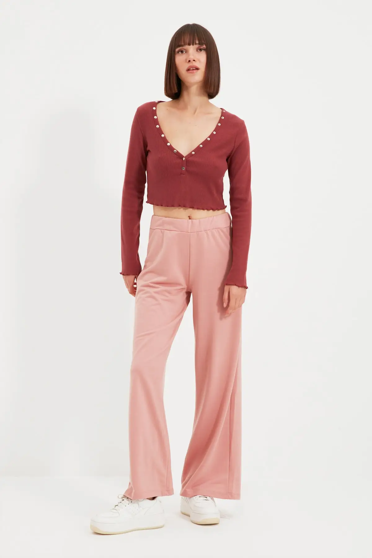 

Wideleg Knitted Slim Sweatpants TWOAW22EA0183