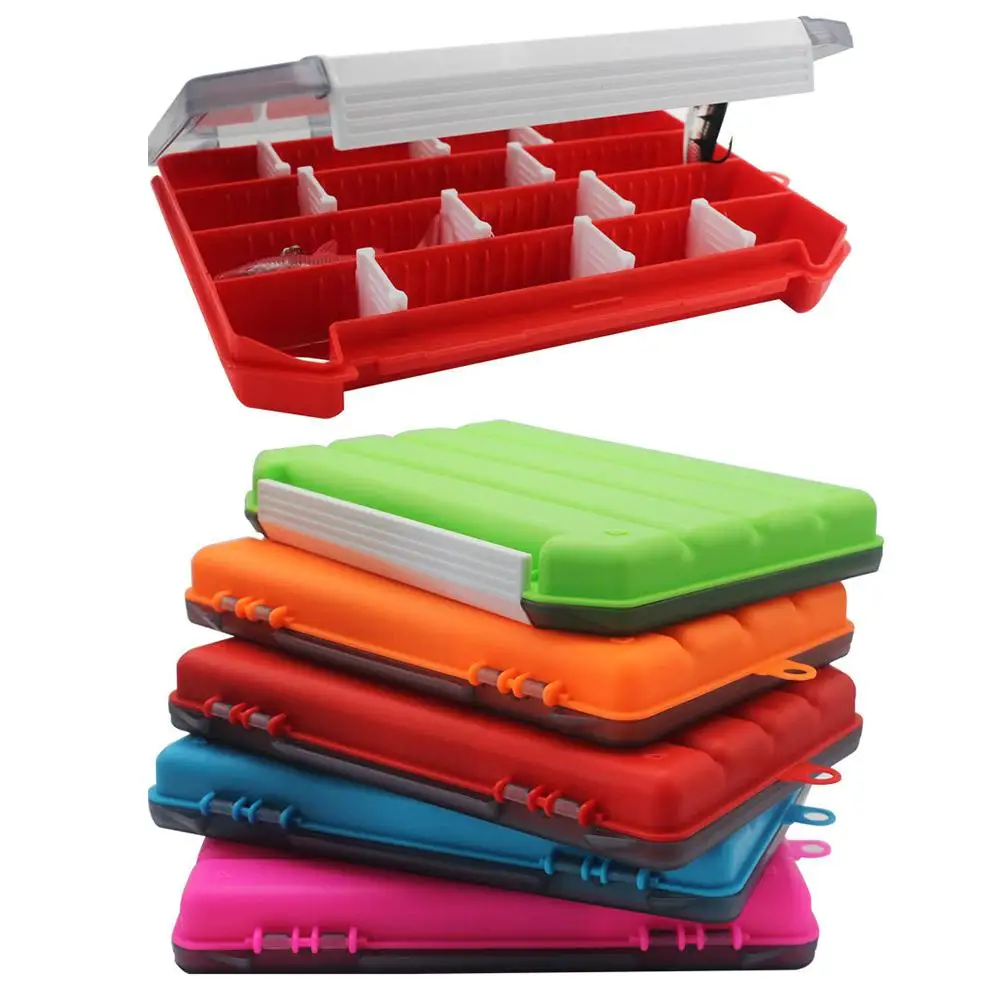 

NEW Compartments Plastic Fishing Accessories Case High Strength Tackle Boxs Adjustable Fishing Lure Container Baits Tool Box hot
