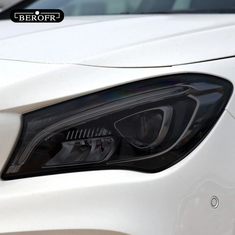 Car Headlight Tint Black Protective Film Taillight TPU Sticker For Mercedes Benz CLA Class C117 X117 W117 C118 X118 AMG CLA45 35 Car Headlight Tint Black Protective Film Taillight TPU Sticker For Mercedes Benz CLA Class C117 X117 W117 C118 X118 AMG CLA45 35