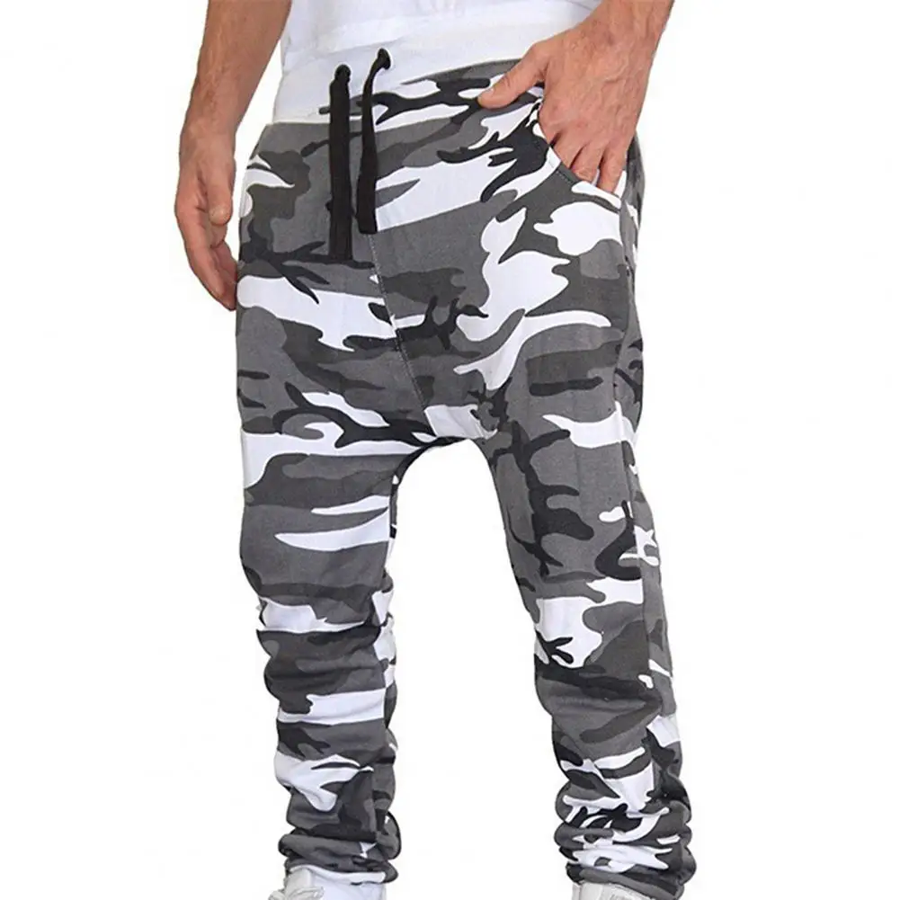 

All-match Pockets Design Men Camouflage Loose-fit Sweatpants for Outdoor