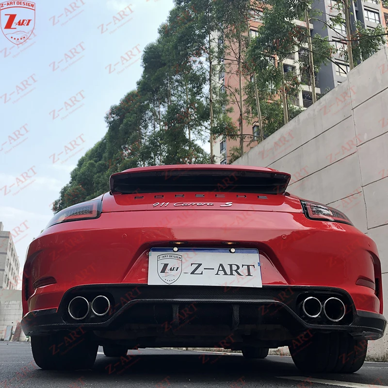 Фото Z-ART 997 Оригинальный аэродинамический обвес Tempus из углеродного волокна для Porsche 911. Комплект для модернизации кузова для Porsche 997 997.2 2010-2011. №4