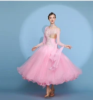 ballroom performance competition dance dress women 2022 new design pink elegant waltz ballroom dance dresses