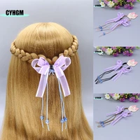 new fashion silk scrunchie hair ties big elastic hair band wholesale hair rubber band womens hanfu hair accessory d07 1