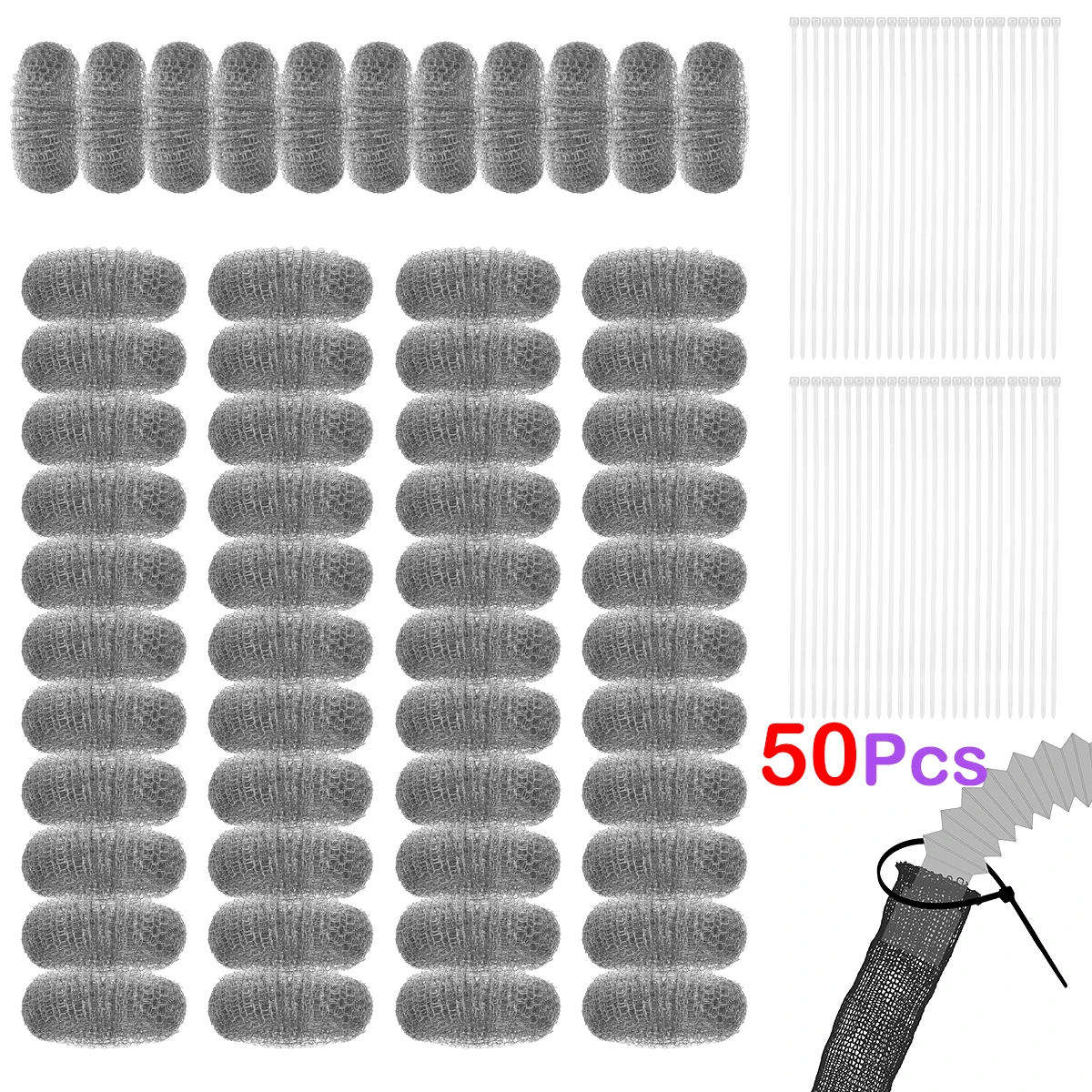 50 шт. ловушка для стиральной машины из нержавеющей стали