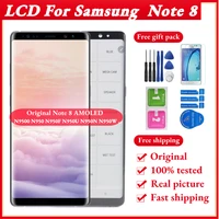 original n950f lcd for samsung galaxy note8 lcd display with frame 6 3 note 8 n950 n950a n950u touch screen lcd repair parts