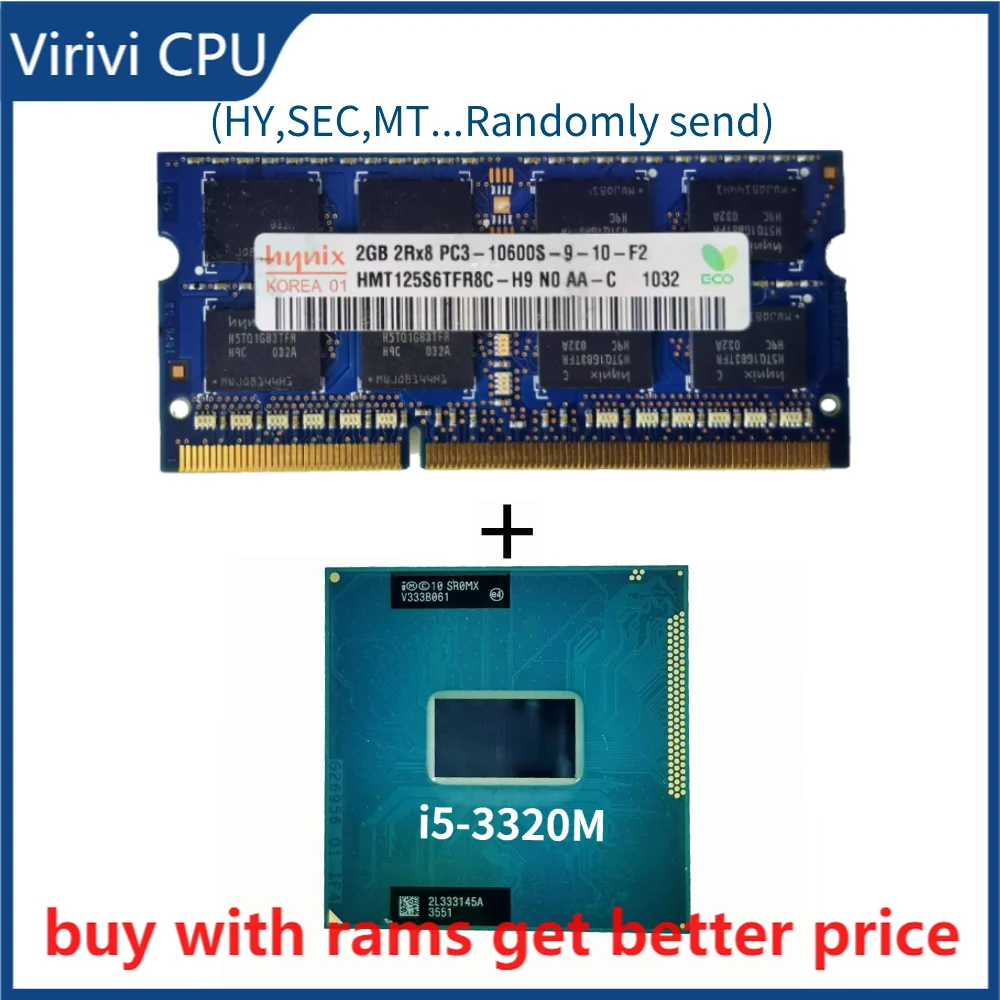

Процессор Intel Core i5-3320M i5 3320M SR0MX 2,6 ГГц двухъядерный четырехпоточный процессор 3M 35W Socket G2 / rPGA988B