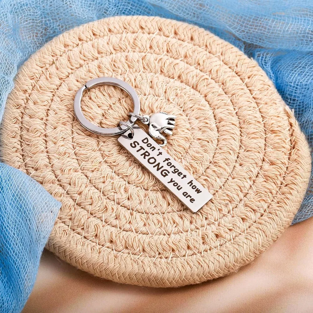 Вдохновляющий брелок для ключей со слоном не забывайте как сильные вы
