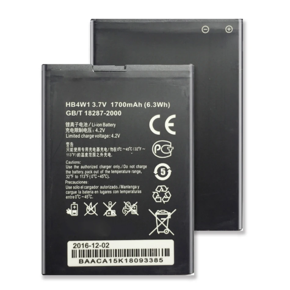 

For Huawei Ascend G510 G520 G525 Y210 C8813 C8813Q C8813D T8951 U8951 W2 1700mAh Mobile Phone Replacement Battery HB4W1