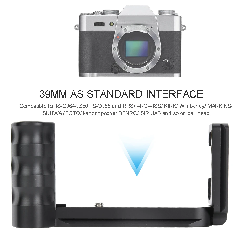 Металлический быстросъемный L-образный кронштейн для камеры Fuji XT10 XT20 XT30
