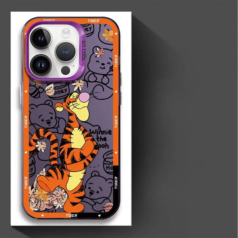 Cartoon Disneies Winnie Phone Case For Huawei P30 P40 Mate 30 40 Pro Nova 7 Honor 50 Lens Creative Border Shockproof Back Cover
